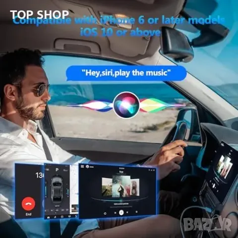 Нов Безжичен CarPlay адаптер за автомобили коли 2017+, iPhone iOS 10+, снимка 4 - Друга електроника - 49919366