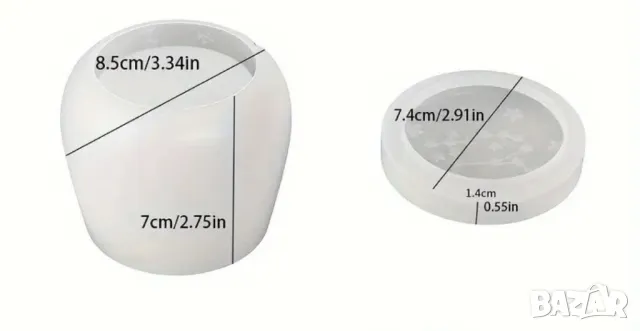 Молд буркан със звезди, снимка 3 - Форми - 48789382