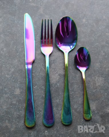Комплект вилици, лъжици и нож Дъга, снимка 9 - Сервизи - 41312499