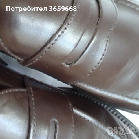 Мъжки обувки от солиден телешки бокс,размер 81/2UK,тъмно кафяви, снимка 6 - Официални обувки - 40894232