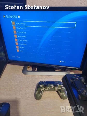 С ГАРАНЦИЯ 1Г PS4 Slim GoldHEN хакнат SW 9.60 с над 20 игри PlayStation 4 PS 4 750 GB профилактиран , снимка 3 - PlayStation конзоли - 53486229