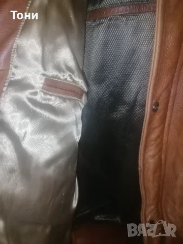 Ново Мъжко Яке Изцяло от Естествена Кожа L, снимка 7 - Якета - 49734702