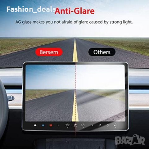 Нов стъклен сензорен протектор за екрана, съвместим с Tesla Model 3/Автомобил Кола, снимка 6 - Аксесоари и консумативи - 41319104