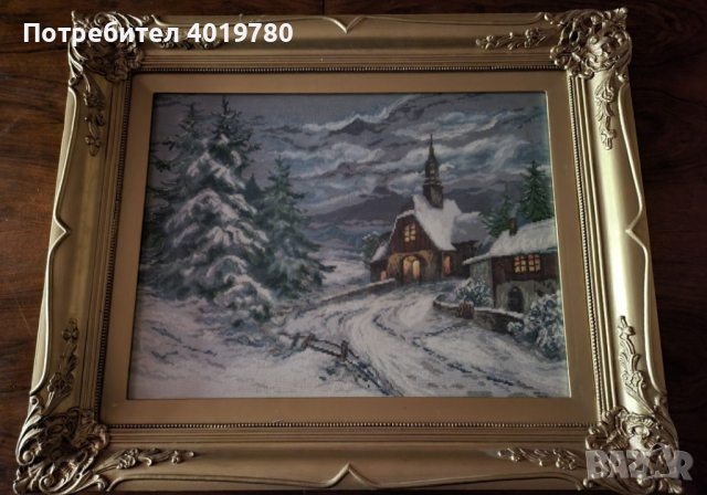 гоблен зимен параклис , снимка 1 - Гоблени - 44823685