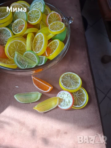 Изкуствени резенчета плодове, снимка 5 - Декорация за дома - 51359601
