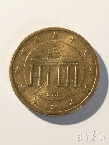 50 евро цента Германия 2002г.