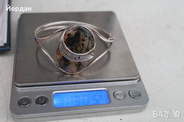 Дамска сребърна гривна, снимка 10 - Гривни - 38883450