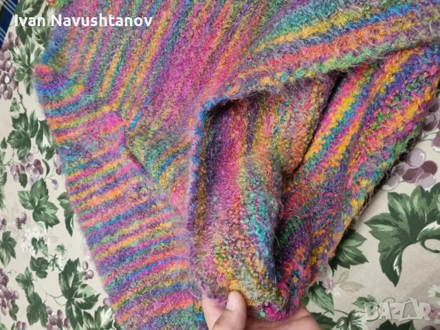 Дамско, ръчно плетено поло , снимка 4 - Блузи с дълъг ръкав и пуловери - 48083879