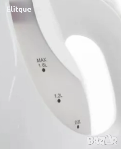 Електрическа кана Voltz 2200W, 1.6л., Бял/черен, Бял/червен, Черна, снимка 3 - Кани - 52784858