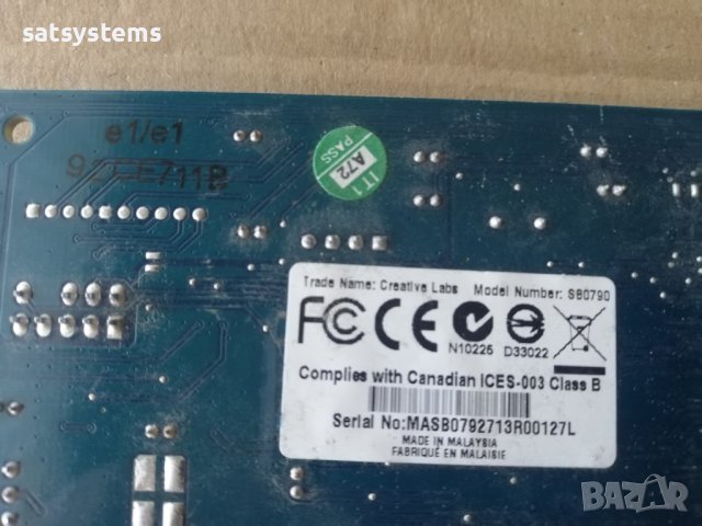 Звукова карта Creative Labs Sound Blaster X-Fi Xtreme Fidelity SB0790 7.1-Ch. PCI, снимка 9 - Други - 41384953