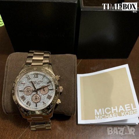 Michael Kors MK5946 Layton Pave Rose Gold. Нов дамски часовник, снимка 3 - Дамски - 38811132