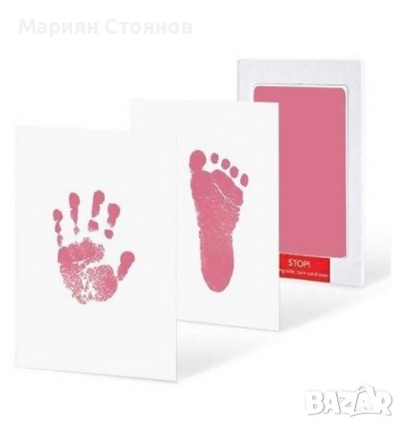 Отпечатък за бебе новородено мастилен за крак ръка бебешки, снимка 12 - Други - 27460494