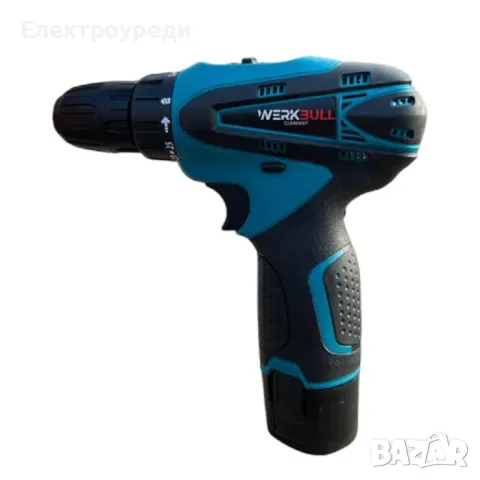 Немски Двускоростен Винтоверт WerkBull 25 части + две батерии 24v 3Ah, снимка 2 - Винтоверти - 47619551