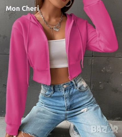 Къс Цикламен Суитчър, снимка 2 - Суичъри - 52542675