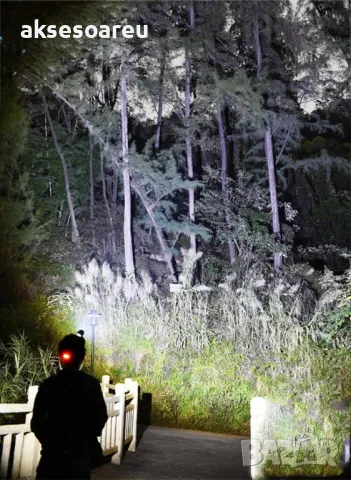 Висококачествен Мощен LED челник Акумулаторен телескопичен фар водоустойчив работен фенер за глава, снимка 12 - Лед осветление - 48100738