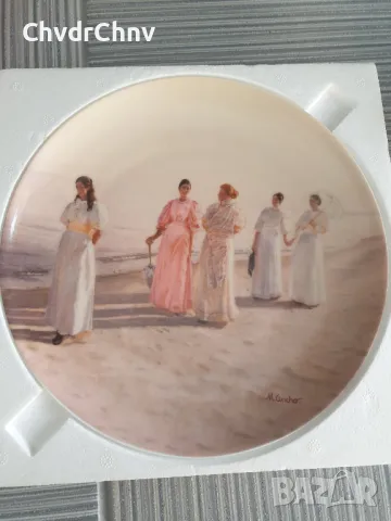 3бр Copenhagen B&G/Копенхаген датска колекционерска декоративна порцеланова чиния-картина, снимка 7 - Картини - 48043903