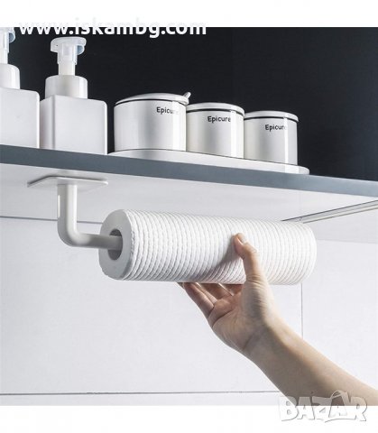ПОСТАВКА ЗА РОЛКА КУХНЕНСКА ИЛИ ТОАЛЕТНА ХАРТИЯ, ЛЕПЯЩА - КОД 3224, снимка 4 - Други стоки за дома - 33885870