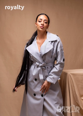 Дълго Дамско Палто , снимка 2 - Палта, манта - 52886119