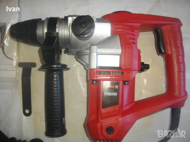 Немски Електрически ПЕРФОРАТОР КЪРТАЧ 900вата ОЛЕКОТЕН Двупозиционен Като нов ОТЛИЧЕН Meister PH900M, снимка 7 - Перфоратори - 47601484