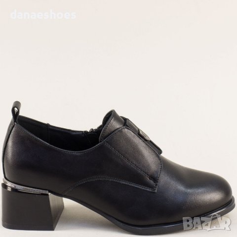 Дамски обувки с ток в черно , снимка 2 - Дамски обувки на ток - 42270656