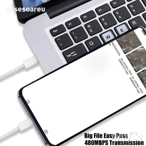 Супер Бърз 2 м. нов заряден кабел 120 W 10 A USB Type C бързо зареждане зарядно за Xiaomi Samsung , снимка 3 - Резервни части за телефони - 50664115