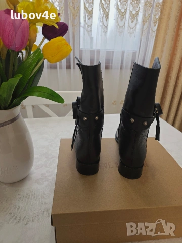 Нови дамски елегантни боти с панделки, изцяло от естествена кожа с топла подплата. , снимка 8 - Дамски боти - 53415853