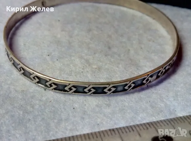 АВТОРСКА ИЗИСКАНА СТИЛНО РЕТРО АРТ ОРНАМЕНТИРАНА СРЕБЪРНА ГРИВНА СРЕБРО 925 с 3 МАРКИРОВКИ 48952, снимка 9 - Антикварни и старинни предмети - 48493388