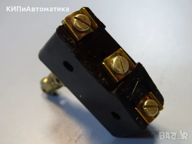 микроизключвател VEB Robotron typ A1E1(ALE1) micro switch button 380VAC, снимка 6 - Резервни части за машини - 47677337