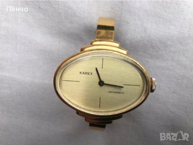 стар ръчен часовник - гривна"KAREX" - за дами, снимка 6 - Антикварни и старинни предмети - 39965151