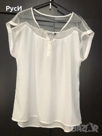 Блуза с къс ръкав от дантела, “ONLY”