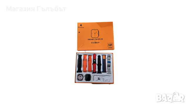Смарт часовник 2023 New smart watch S100 ultra 7 in 1 strap, снимка 4 - Смарт часовници - 56144338