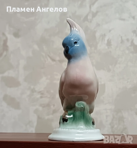 Порцеланова фигурка на папагал Какаду на Karl Ens Германия , снимка 9 - Фигурки - 53217061