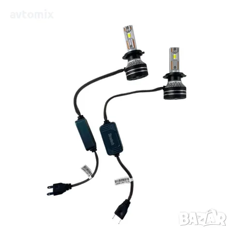 Н7 LED система за фарове модел STN2, 150 000 Lux, 45W, Canbus 6000K, снимка 4 - Аксесоари и консумативи - 49705479