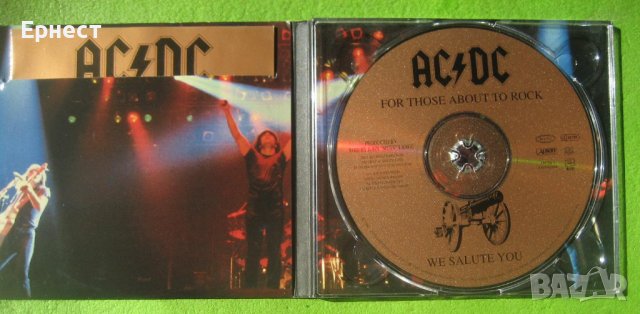 AC/DC - For Those About To Rock дигипак CD, снимка 2 - CD дискове - 41919372