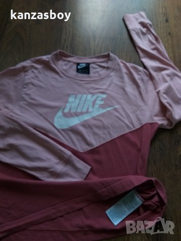 NIKE Heritage Long Sleeve Color Block Top - страхотна дамска блуза , снимка 7 - Спортни екипи - 35663787