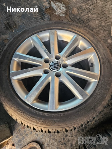 Гуми с джанти от пасат Б7, снимка 5 - Гуми и джанти - 53849494