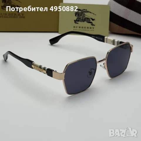 Слънчеви очила Burberry Gold Edition нови, унисекс, метална рамка, черни лещи, снимка 3 - Слънчеви и диоптрични очила - 56160945