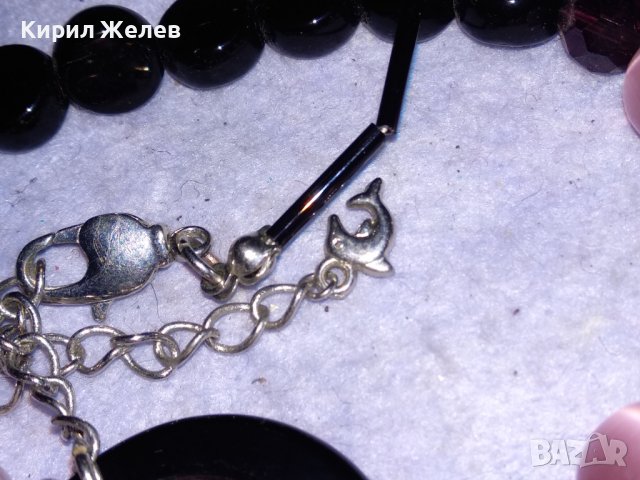 КРАСИВО ЕЛЕГАНТНО СКЪПОЦЕННО АРТ КОЛИЕ с ЮВЕЛИРНО ПОЛИРАНИ КАМЪНИ КОТЕШКО ОКО 38831, снимка 6 - Колиета, медальони, синджири - 41865511