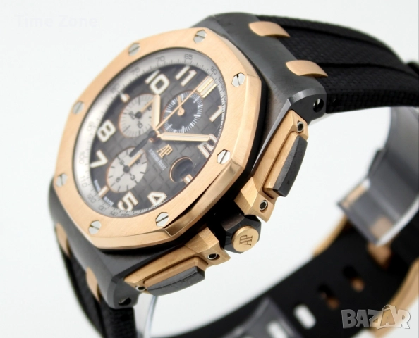 Audemars Piguet Royal Oak Offshore Chronograph 44mm Black Ceramic & Rose Gold Различни Варианти, снимка 8 - Мъжки - 52998281