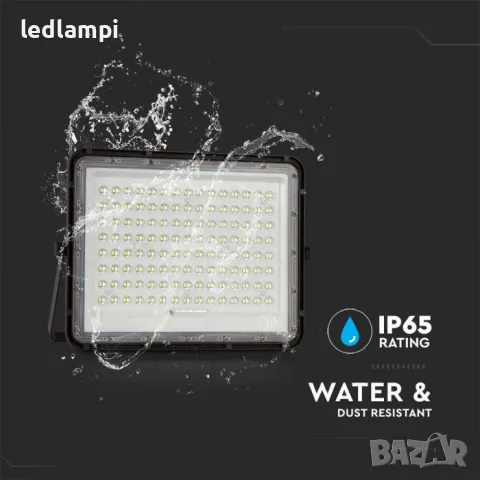 Соларен LED Прожектор 20W 1800Lm IP68, снимка 4 - Соларни лампи - 48632136