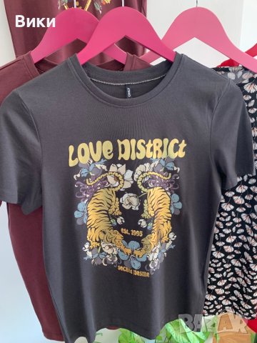 Дамска тениска Only в различни размери, снимка 4 - Тениски - 41265962