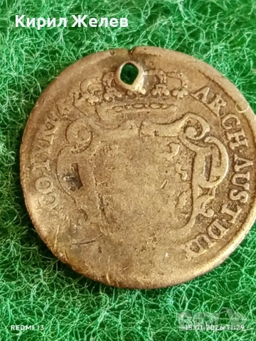 Сребърна монета 10 кройцера 1742г. Мария Терезия Австрия за КОЛЕКЦИЯ 52904, снимка 7 - Нумизматика и бонистика - 53106717