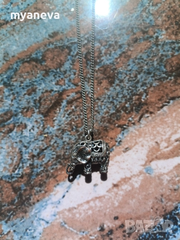 Колие от Индия с висулка слон , символ на късмет и мъдрост. , снимка 5 - Колиета, медальони, синджири - 51667592