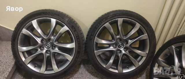 Оригинални джанти 19" Мазда 6, CX 3, CX 5, CX 9 с перфектни летни Michelin Pilot Sport 5 DOT: 3622, снимка 2 - Гуми и джанти - 52423171