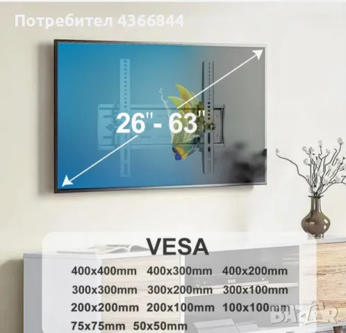 Монтиране на стойки за телевизори, снимка 1