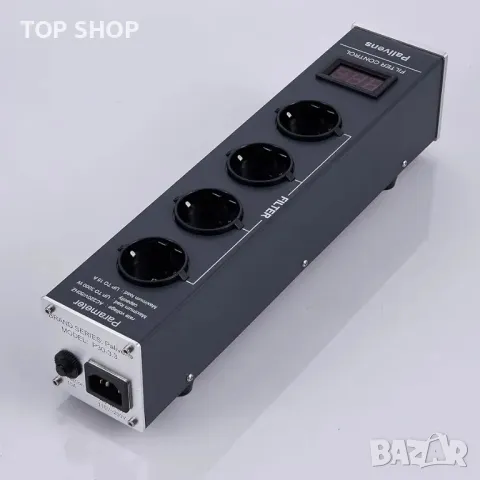 Pailvens Mains Filter Power Strip HiFi 4-посочен контакт за филтър за смущения с LCD дисплей, снимка 6 - Друга електроника - 48747625