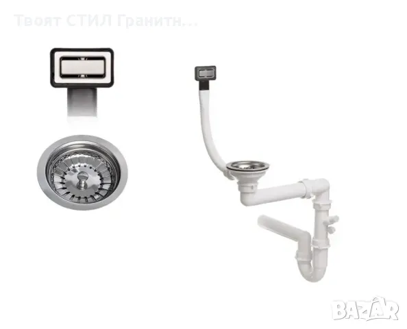 ПРОМО комплект мивка смесител сифон дозатор дърска безплатна доставка кухненска гранитна мивка , снимка 8 - Мивки - 49446093