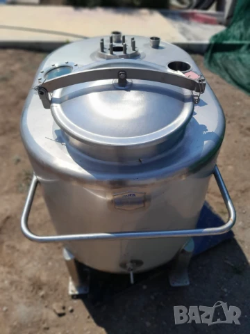 🛢 Професионален резервоар 500 л от неръждаема стомана 316L – за вино, храни, химикали, козметика, снимка 3 - Други машини и части - 51286218