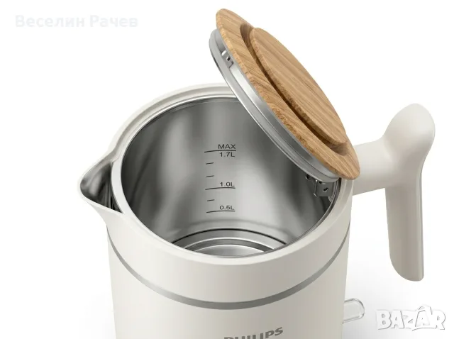 Електрическа кана Philips Eco HD9365/10 (1.7 л, 2200W) – Отлично състояние, снимка 2 - Кани - 55778647