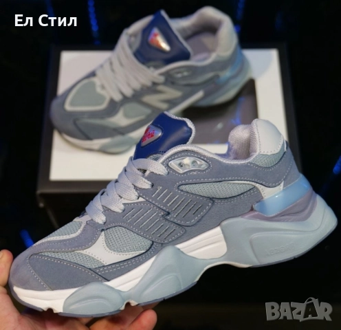 📌New Balance 9060 сиво и тъмносиньо 37 38 39 номер Цена 120/61.36€ Еконт